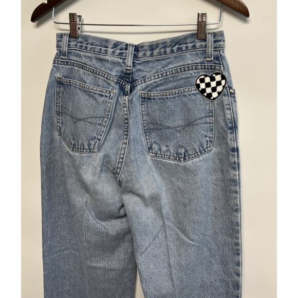 Vintage Anchor Blue Wide Leg Jeans Loose Fit 7 8 S Skater 90s Grunge 29x29 Women - Picture 13 of 14